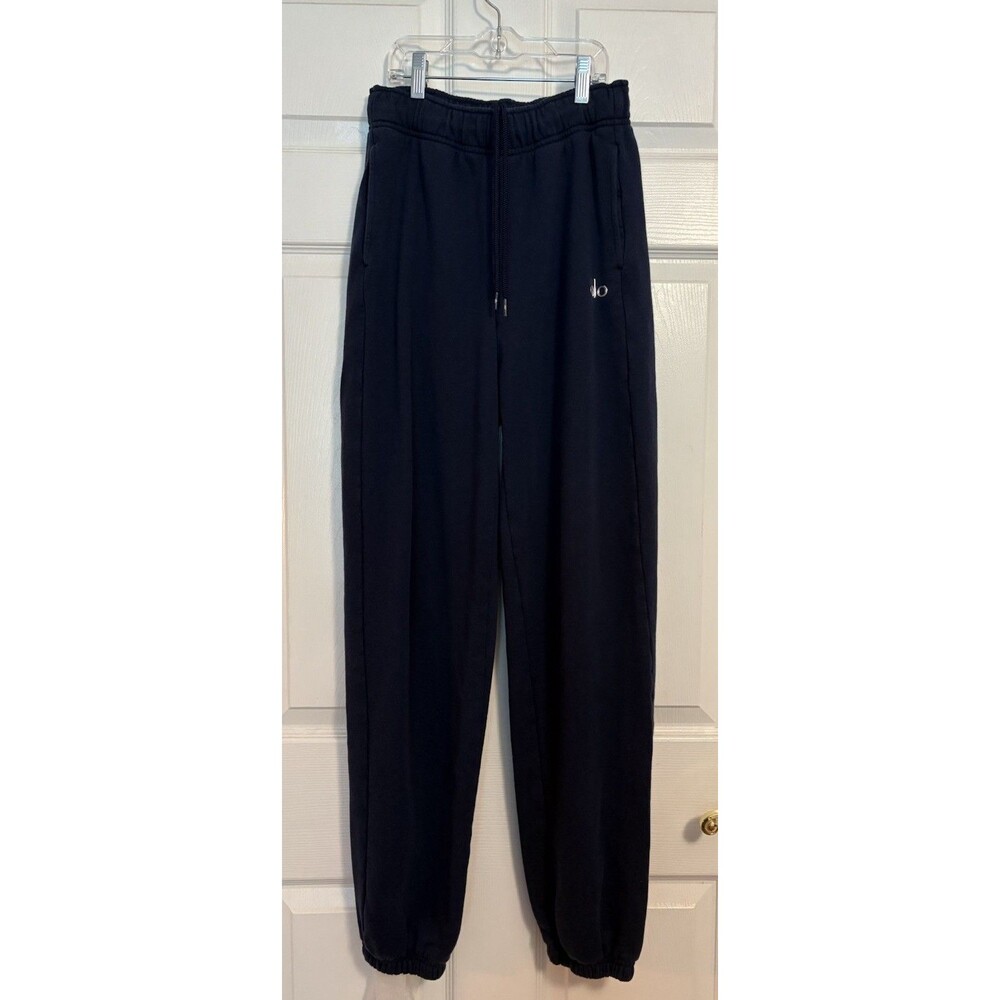ALO Accolade Unisex Sweatpants Relaxed Fit Drawstring Athleisure, Size XS (2-4)